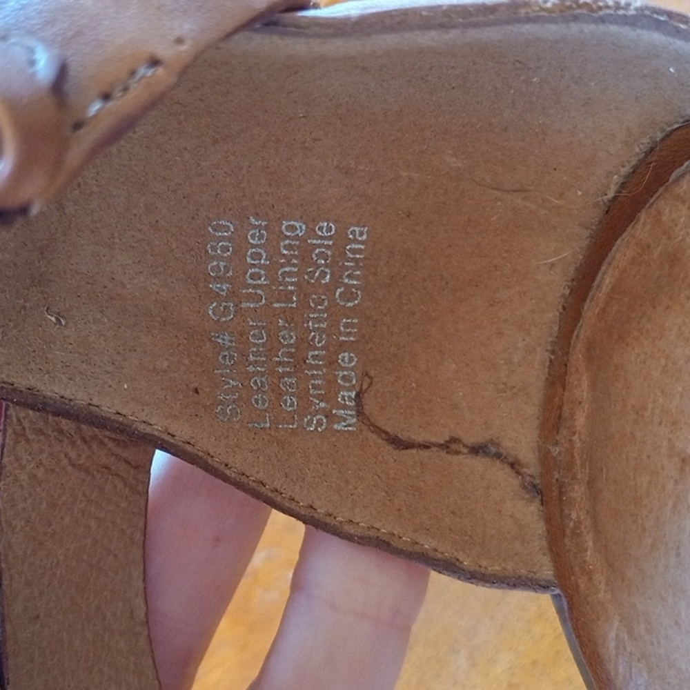 Madewell Brown Leather Strappy Block Heel Sandals - Picture 15 of 15